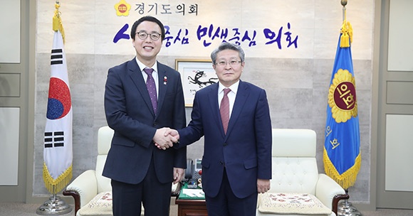 조장연 경기도선관위 상임위원 접견 