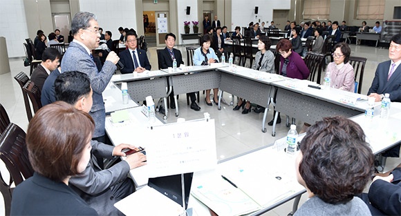 이재정교육감 안산 시흥지역 학교장과 소통