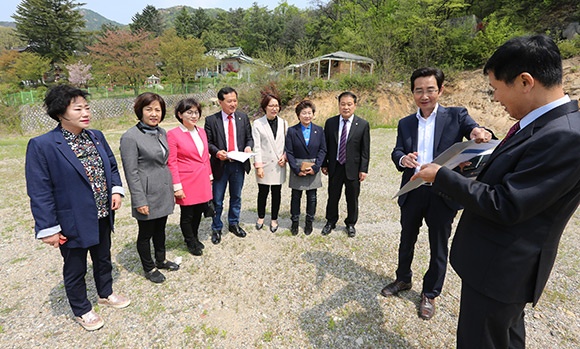 예결위 만안각 부지매입 현장