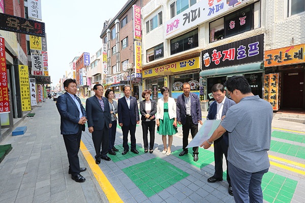 도시건설 안양3동 대농단지 디자인거리 조성 현장 방문 