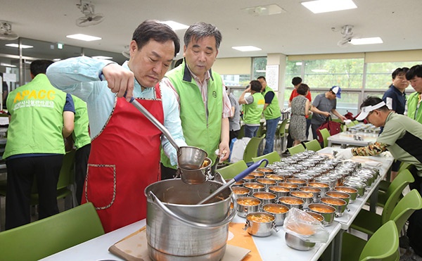 취임3주년 기념 현장체험 '도시락'