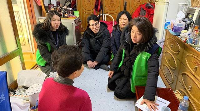 김포본동, 겨울철 취약계층 독거노인 가정방문