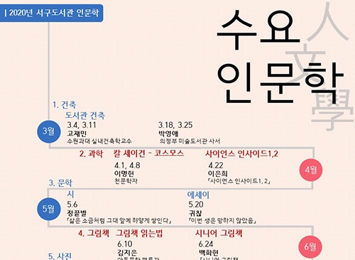 인천시교육청서구도서관,「수요인문학」프로그램 확대 운영