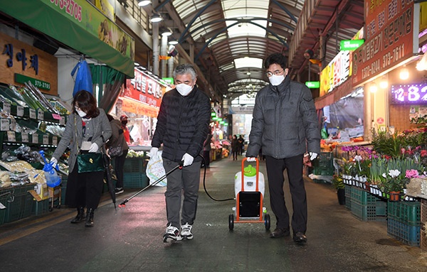 오산시 코로나 방지 민·관·군 전방위 합동방역