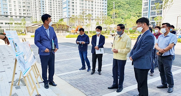 이재준 고양시장, 공공임대주택 내 탄소저감 청정단지 현장방문