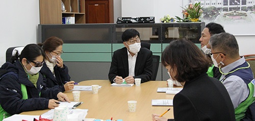 김종찬 의원, 학교 내 우편물 관리 조례 제정 관련 교육공무직 관계자 면담 