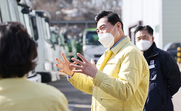 김상돈 의왕시장, 백운산 누리길 조성사업 등 현장행정 나서