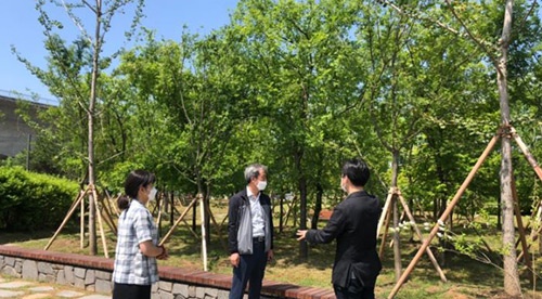 클린도시사업소장, 원도심 공원녹지 주요 사업대상지 현장 행정 실시