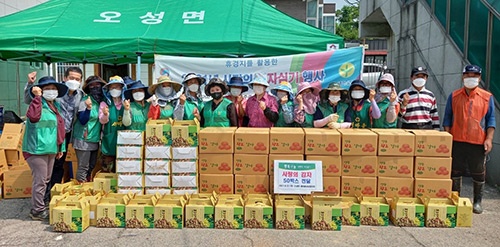 오성면 남･여 새마을지도자, 「사랑의 감자캐기」 행사 개최