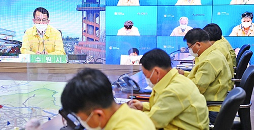 조청식 수원시 제1부시장, “최고 수준으로 방역 강화하라”