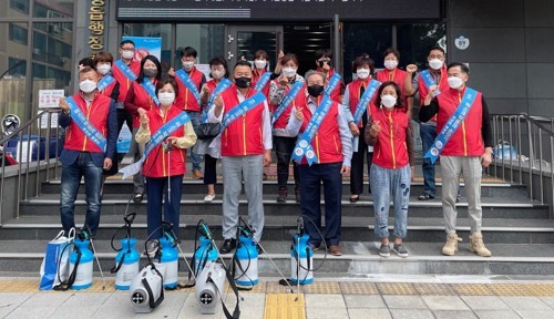 평택시 팽성읍주민자치위원회 코로나19 확산방지 자체 방역활동 실시