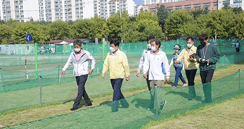 동두천시장 송내파크골프장 현장 시찰