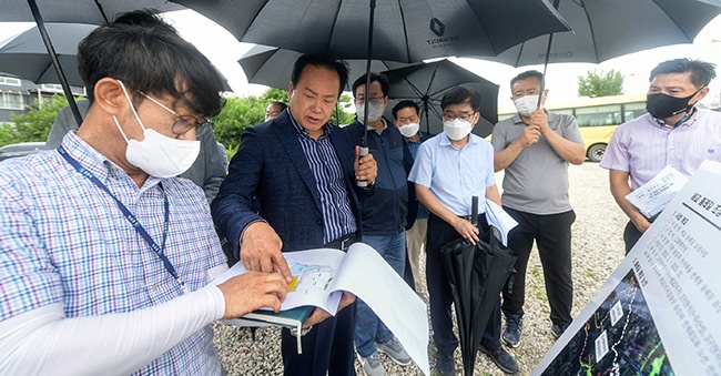 세교둘레길 등 방문 오산시장직 인수위, 시민편의 위해 분주