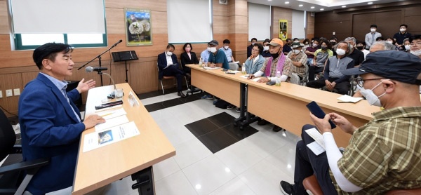 김동근 의정부시장, 환경자원센터 인근 주민과의 현장 소통의 장 열어