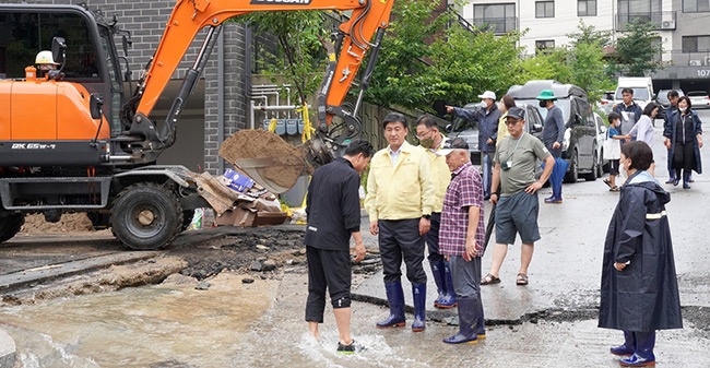 광주시, 수해복구 작업 및 피해 예방 총력