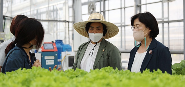 이은주 도의원, 경기농업기술원 현장 방문