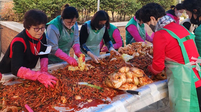 의정부시 호원2동, 사랑의 김장 나눔 행사 개최