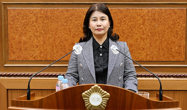 의정부시의회 김현채 의원 5분 발언, “대형 화물차와 건설기계 불법주차 문제 해결을 위한 대책 마련 촉구”