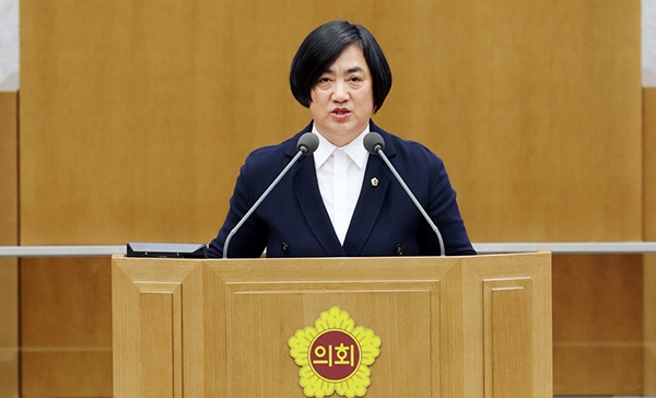 이은주 도의원, 수원하수처리장 유지ㆍ관리 오류, 다자녀 지원 혜택 확대, 능동지구 학교 설립 지연 관련 도정질문 펼쳐