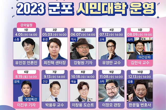 2023년 군포시민대학 개강, 유인경 방송인의 소통 강의