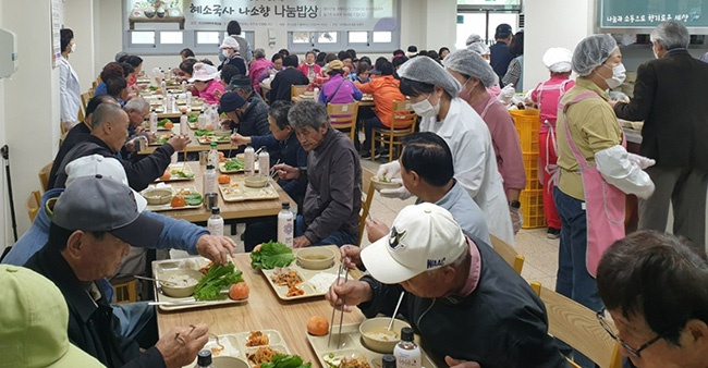 안성시노인복지관, 칠장사와 함께하는 “혜소국사 나소향 나눔밥상” 이달 27일 무료 나눔 식사 진행