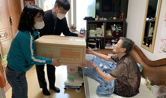 일산동구보건소, 취약계층 치매어르신 기저귀 지원