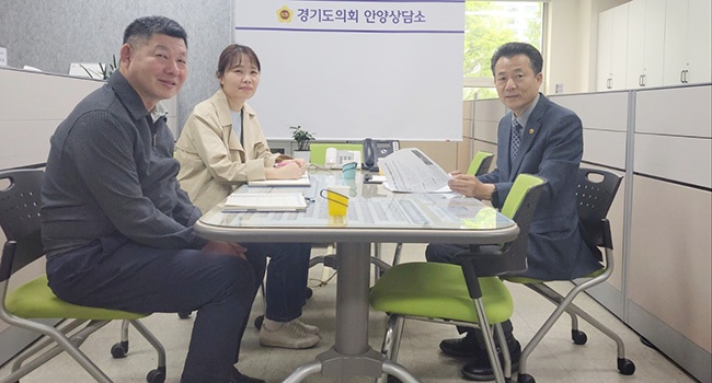 김성수 의원, 구)농림축산검역본부 북측 통학로 보행환경개선사업 업무보고가져