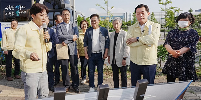 이재준 수원특례시장, 지난해 침수 피해 있었던 고색사거리, 고현초 인근 주택가 현장 점검