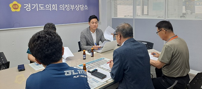 오석규 도의원, 건설기계 종사들과 현장 소통 