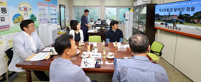 도성훈 인천광역시교육감, 백령도 주민과의 대화 시간 가져