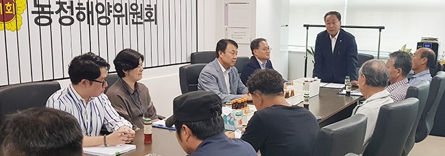 박명원 도의원, 에코팜랜드 추진현황 설명회 가져