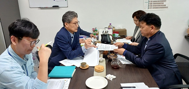 성기황 도의원 “아파트 층간소음 방지 조례안” 제정 집행부 정담회 개최