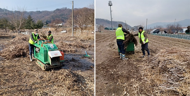 동두천시, 봄철 농업부산물 파쇄사업 추진