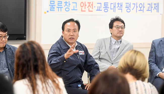 이권재 오산시장, 풍농물류 주민대책위 간담회